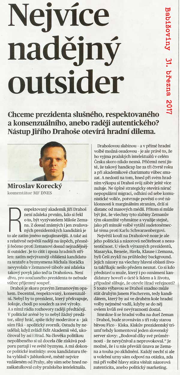 17-03-31 Babišoviny - Outsider Dahoš
